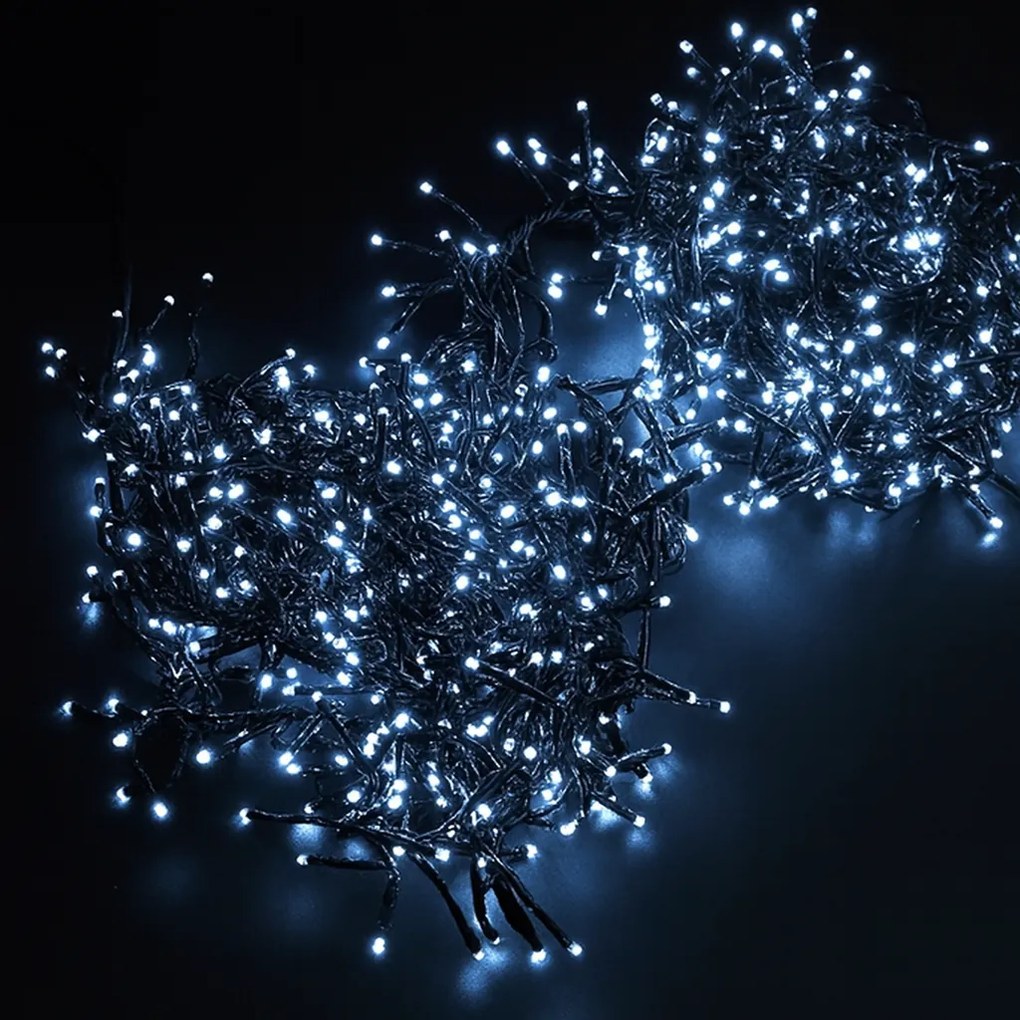Vianočné svetielka vnútorné studená biela 100 LED