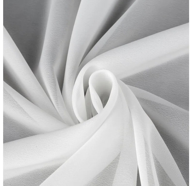 DECOREUM Hladká záclona 350 cm x 250 cm biela 100 % polyester Rozmery textílií: 350 cm x 250 cm 104800