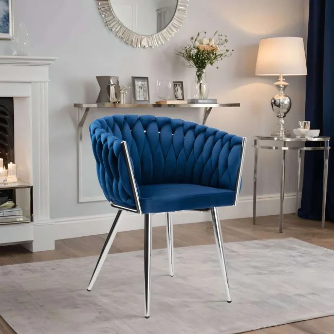 Jedálenská stolička COFTON VELVET granátová