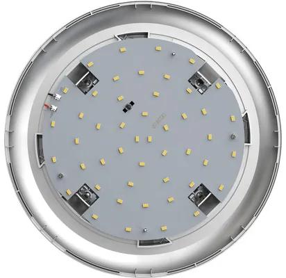 LED vonkajšie stropné svietidlo Steinel IP44 9,8W 1000lm 3000K strieborné so senzorom pohybu