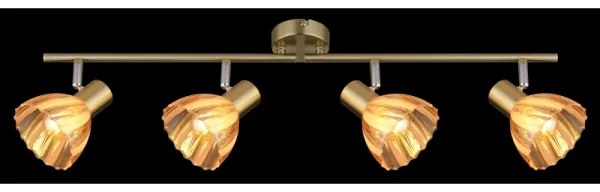Globo 54315M-4 - Bodové svietidlo ZACHERY 4xE14/40W/230V zlatá