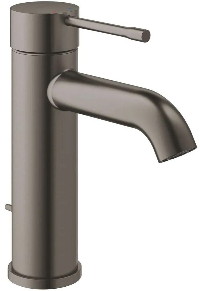 GROHE Essence páková umývadlová batéria s odtokovou súpravou s tiahlom, výška výtoku 102 mm, kartáčovaný tmavý grafit, 23589AL1