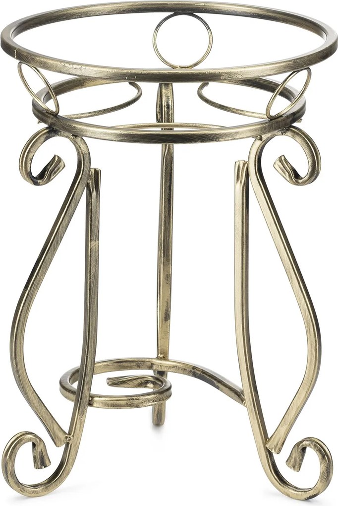 STOJAN NA KVETINÁČ SHANE 37X29 CM ZLATÁ