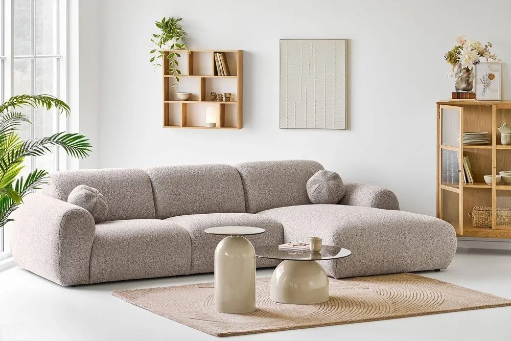 Okrúhly odkladací stolík so sklenenou doskou ø 40 cm Ravello – House Nordic