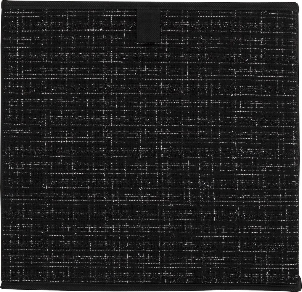 5five Simply Smart Úložný box Tweed, 31x31x31 cm, čierna