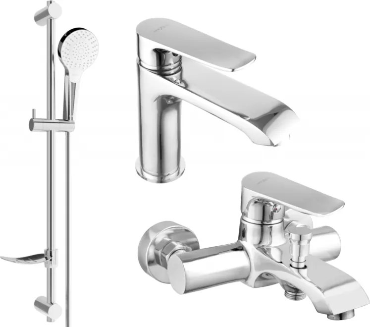 Mexen Pecos DF05 vaňový set, chróm - 72703DF05-00