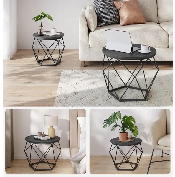 SADA 2x Konferenčný stolík TALIA čierny