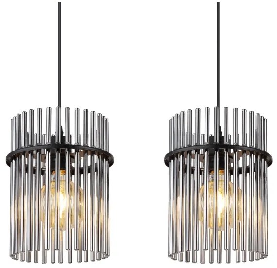 Globo 15698-3H - Luster na lanku GORLEY 3xE27/60W/230V čierna