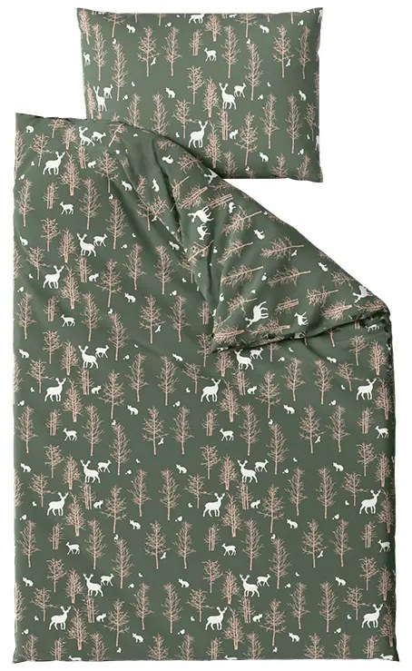 Obliečky z mikrovlákna OAK DEER tmavo zelené Rozmer obliečky: 70 x 90 cm | 140 x 220 cm