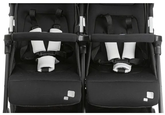 Chicco - Športový kočík pre dvojčatá OHLALA TWIN Black Night čierna