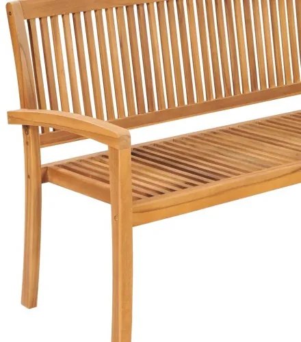 vidaXL 2-miestna stohovateľná záhradná lavička 159 cm, tíkový masív-