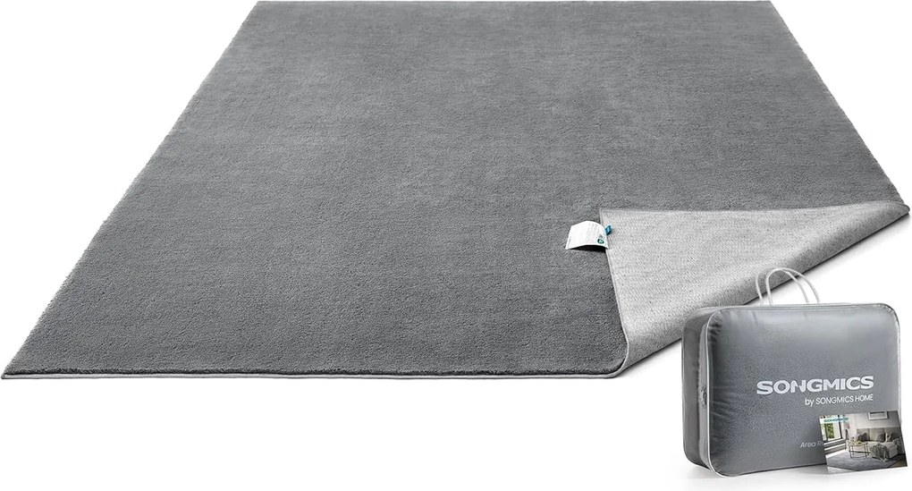 Koberec,  200 x 290 cm, protišmykový, možno prať v práčke, sivý