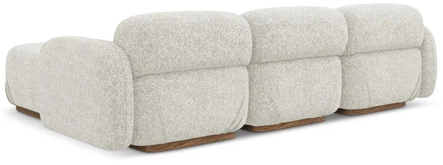 Krémovobiela modulárna rohová pohovka (variabilná) Ailani – Makamii