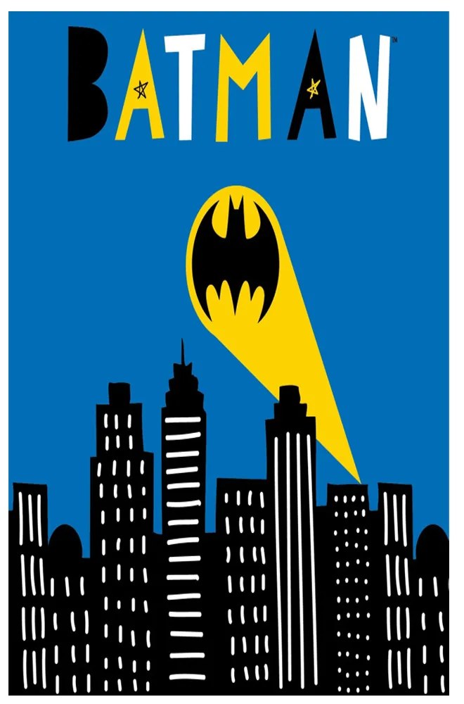 DETSKÝ FROTÉ UTERÁK BATMAN 30X50 CM VZOROVANÝ