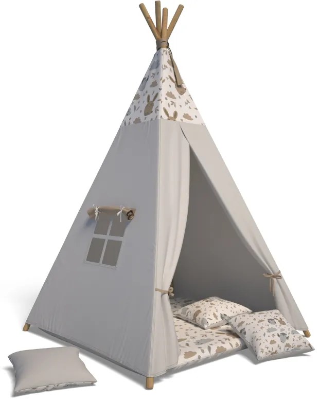 Detský stan TEEPEE, 105x140x105, zajac