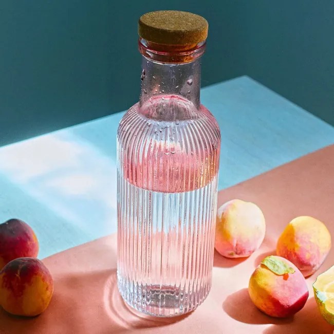 Karafa NATIA ružová s korkom 890982 1L