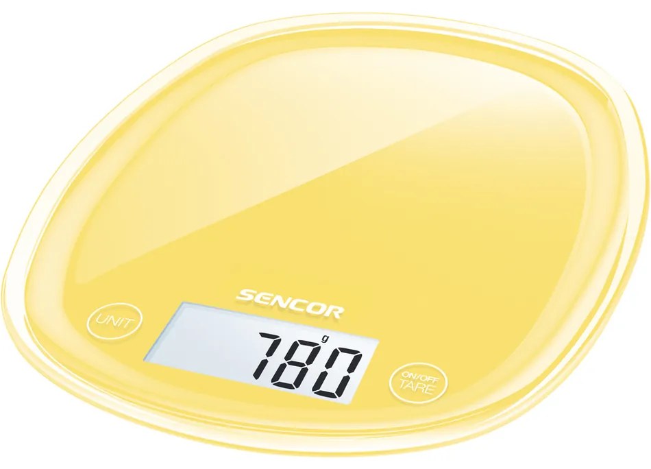 Sencor SKS 36YL kuchynská váha, žltá,