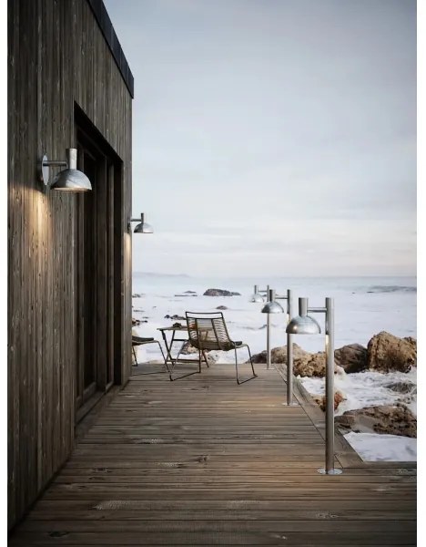 Nordlux - Vonkajšia lampa ARKI 1xE27/20W/230V IP54 strieborná