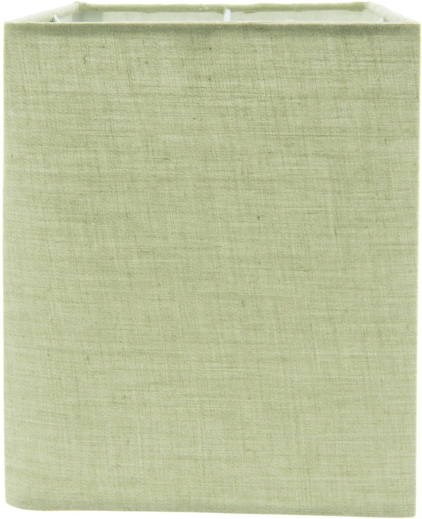 Zelené textilné tienidlo na lampičku - 14 * 14 * 18 cm