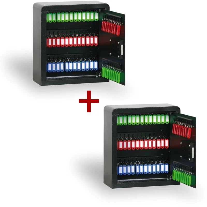 Sejf na kľúče s mechanickým zámkom 1+1 ZADARMO, 76 kľúčov