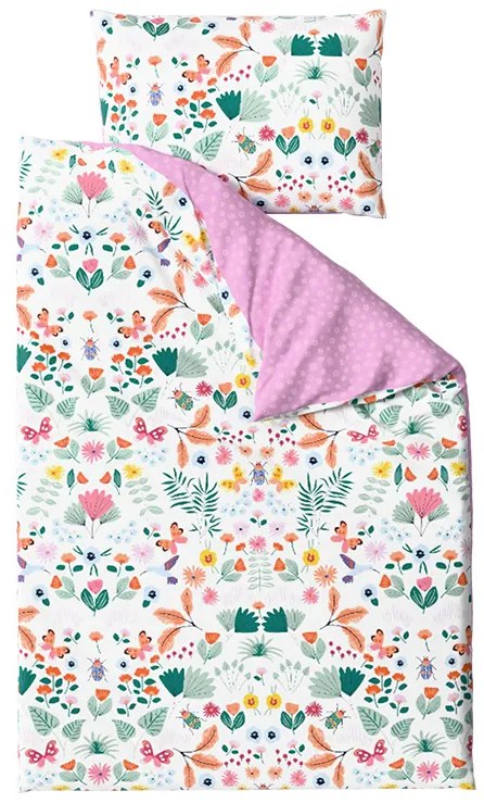 Krepové obliečky do postieľky Renforcé LUNETTA ružové Rozmer obliečky: 45 x 65 cm | 90 x 140 cm