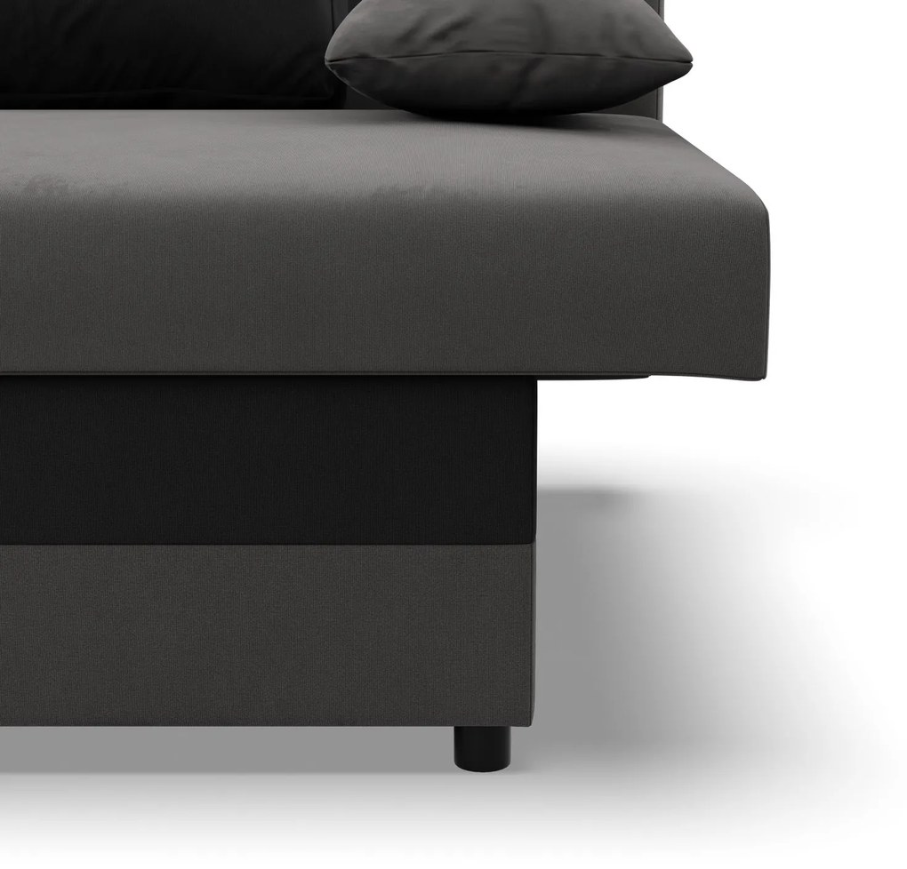 Veľká rozkladacia pohovka SONY model 2 Sivá-čierna