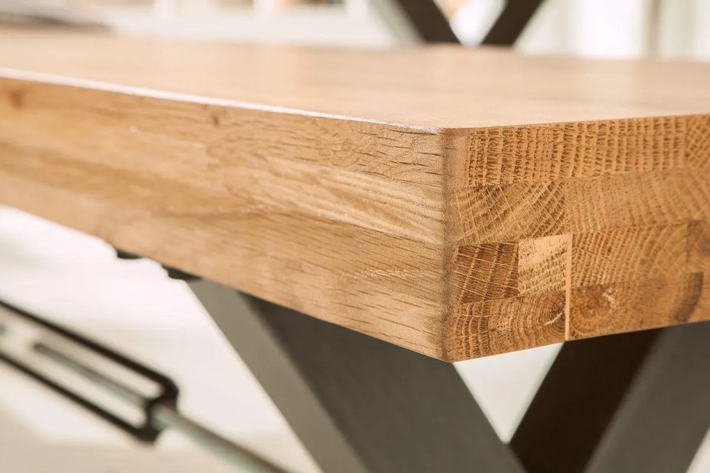 Dizajnová lavica Thunder, 180cm, divý dub