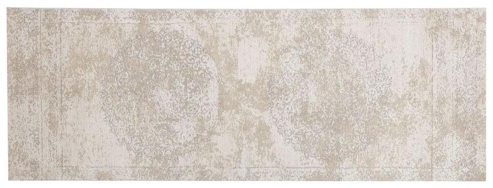 Bavlnený koberec 60 x 180 cm béžový BEYKOZ Beliani