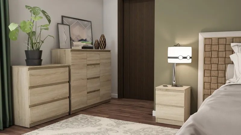 Skrinka /nočný stolík Carlos 402S, dub sonoma