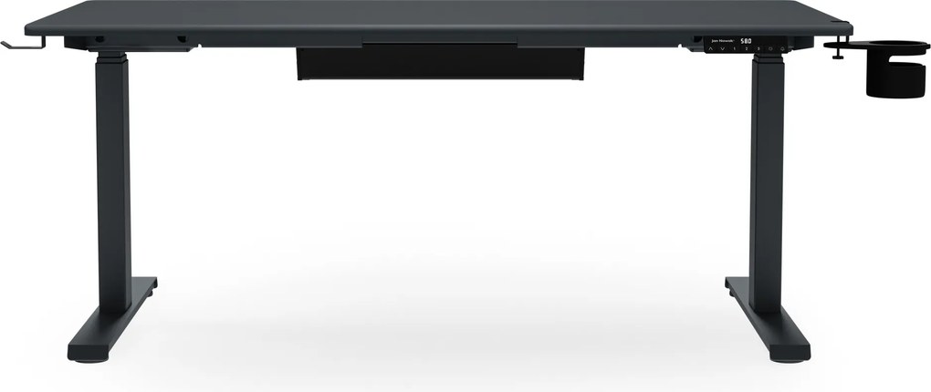 Elektrický stôl s reguláciou výšky ergonomický antracitový,1400x700 mm: ARIA