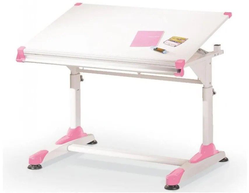 Rastúci písací stôl HALMAR Collorido 100x66x69-84 cm biela