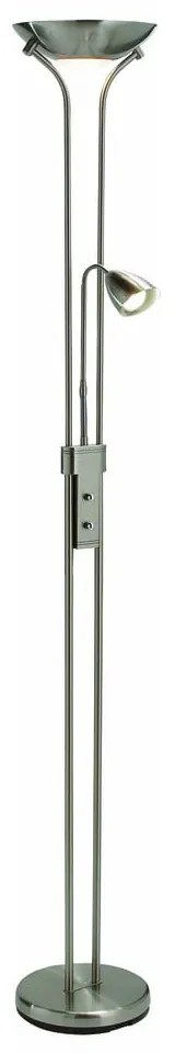 Stojacia lampa v striebornej farbe s kovovým tienidlom (výška 180 cm) Detroit – Markslöjd