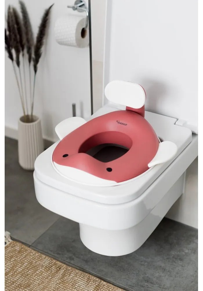 Tmavoružové detské WC sedadlo Dusty pink – Kindsgut