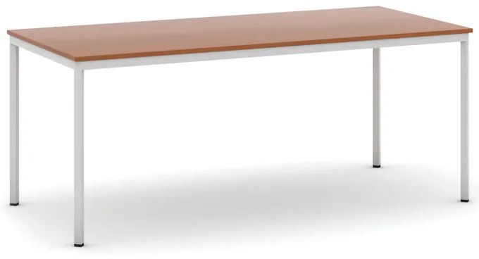 Jedálenský stôl, 180x80 cm, sivá podnož, čerešňa