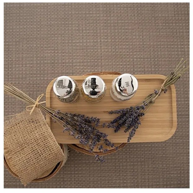 Orion Drevený servírovací podnos - bambusová tácka, 25 x 13 x 1 cm