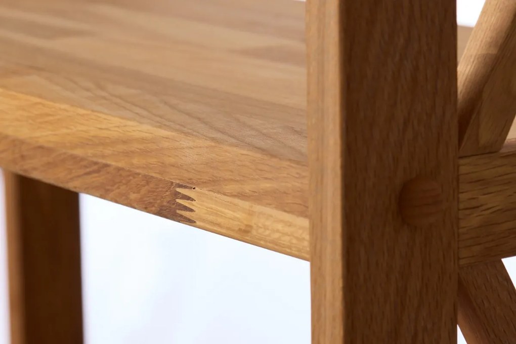 Dizajnový regál Walworth 124 cm prírodný dub