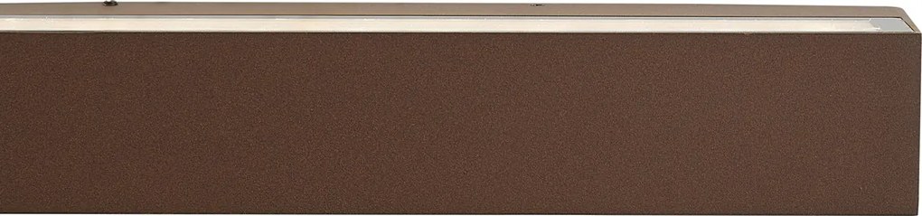 Priemyselné vonkajšie nástenné svietidlo hrdzavohnedé 38 cm vrátane LED IP65 - Hannah