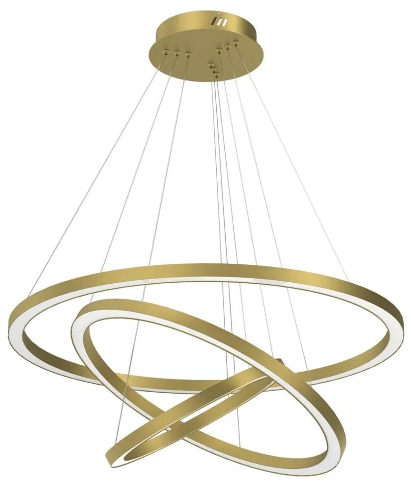 LED Luster na lanku GALAXIA LED/85W/230V zlatá