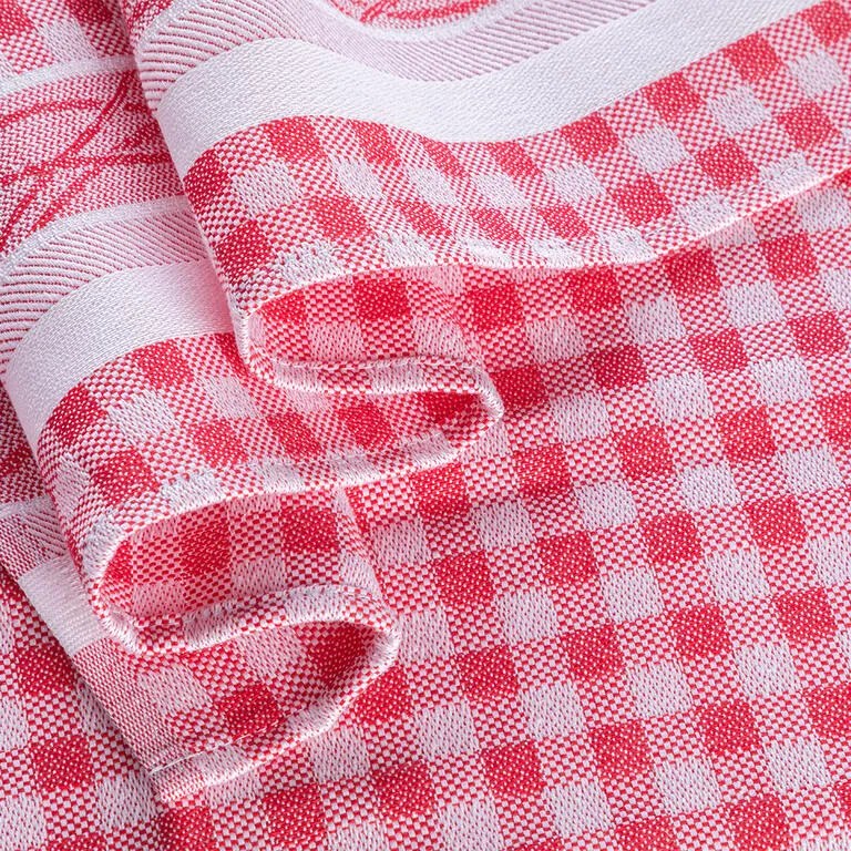 Bavlnené žakárové utierky červené 50 x 70 cm 3 ks