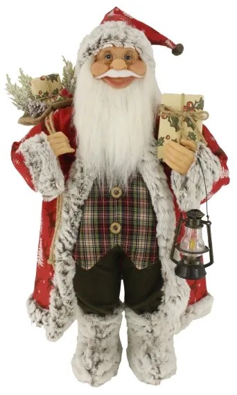 Dekorácia Santa Claus Tradičný vzorovaný 60cm