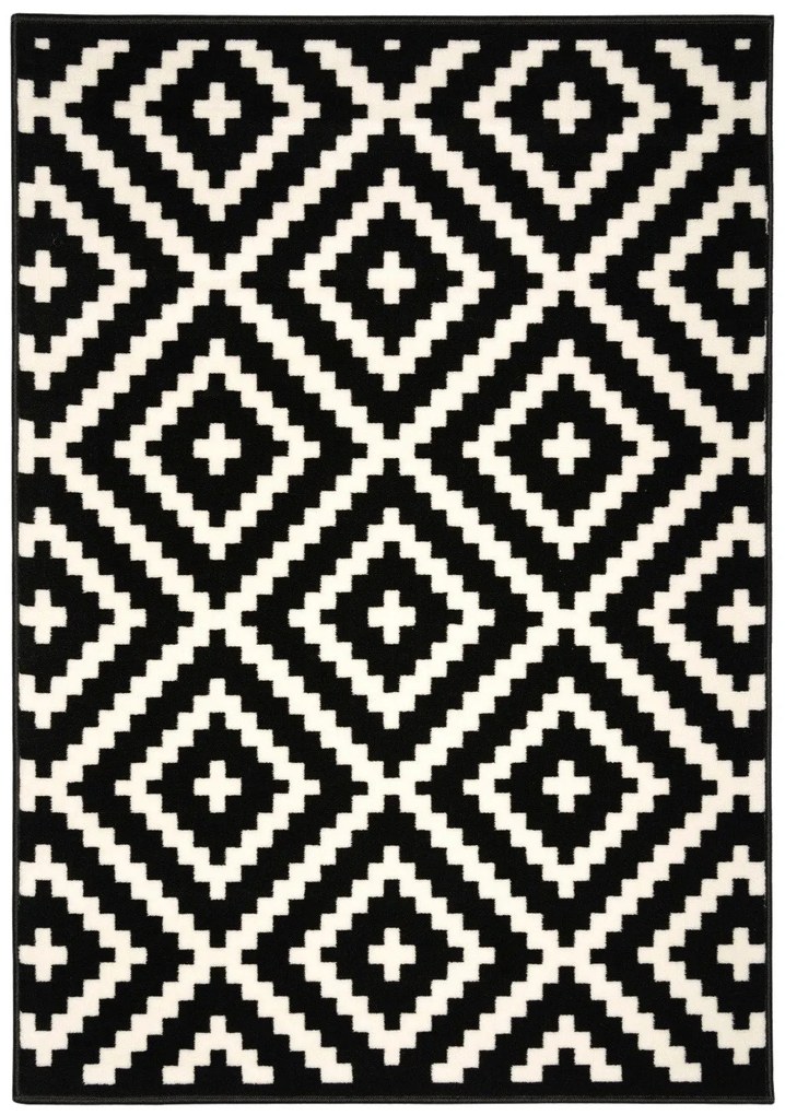 Alfa Carpets Kusový koberec Gloria new black/cream - 190x280 cm
