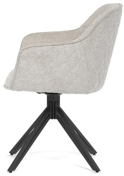 BONTEC Jedálenská stolička, béžová, látka, HC-533 CRM2 Farba: Béžová