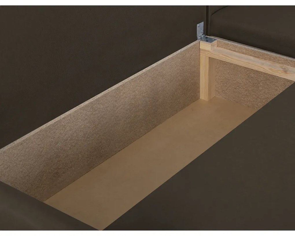 MEGA AKCE Rozkládací rohová sedací souprava ALEX Hnědá