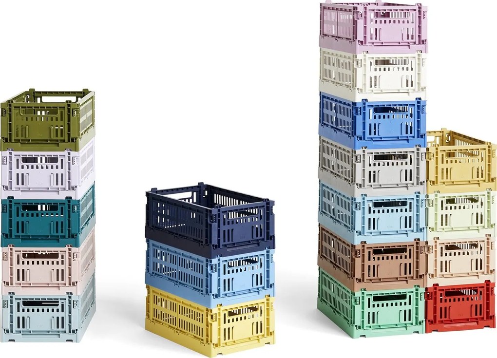 Úložný kôš Hay Colour Crate S mätovo zelený