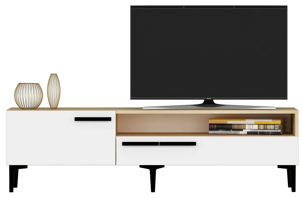 TV stolík/skrinka Sepada 1 (dub + biela) . Vlastná spoľahlivá doprava až k Vám domov. 1095228