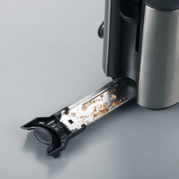 Severin AT 2515 - Hriankovač s dvoma drážkami 1000W/230V nerezová oceľ/čierna