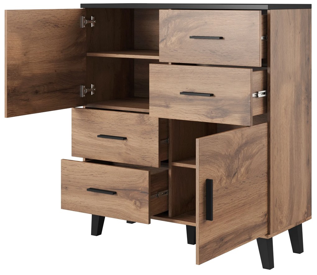 Cama Biela komoda Lotus 2D4S