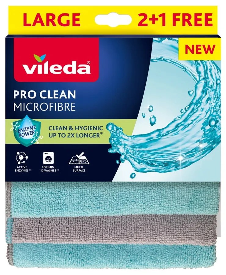 Handričky z mikrovlákna v súprave 6 ks Pro Clean – Vileda