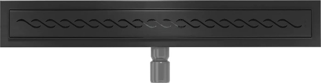 Sprchový žľab maxmax WAVE BLACK - čierny