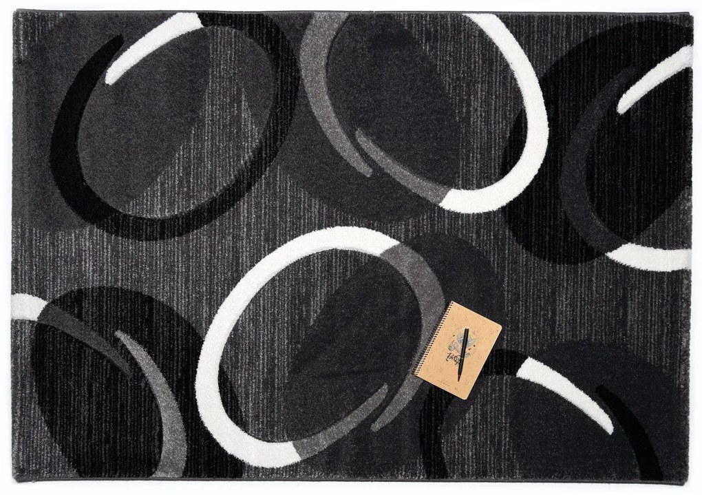 Spoltex, Kusový koberec Florida grey 9828, 160x230, šedá, chodba / predsieň